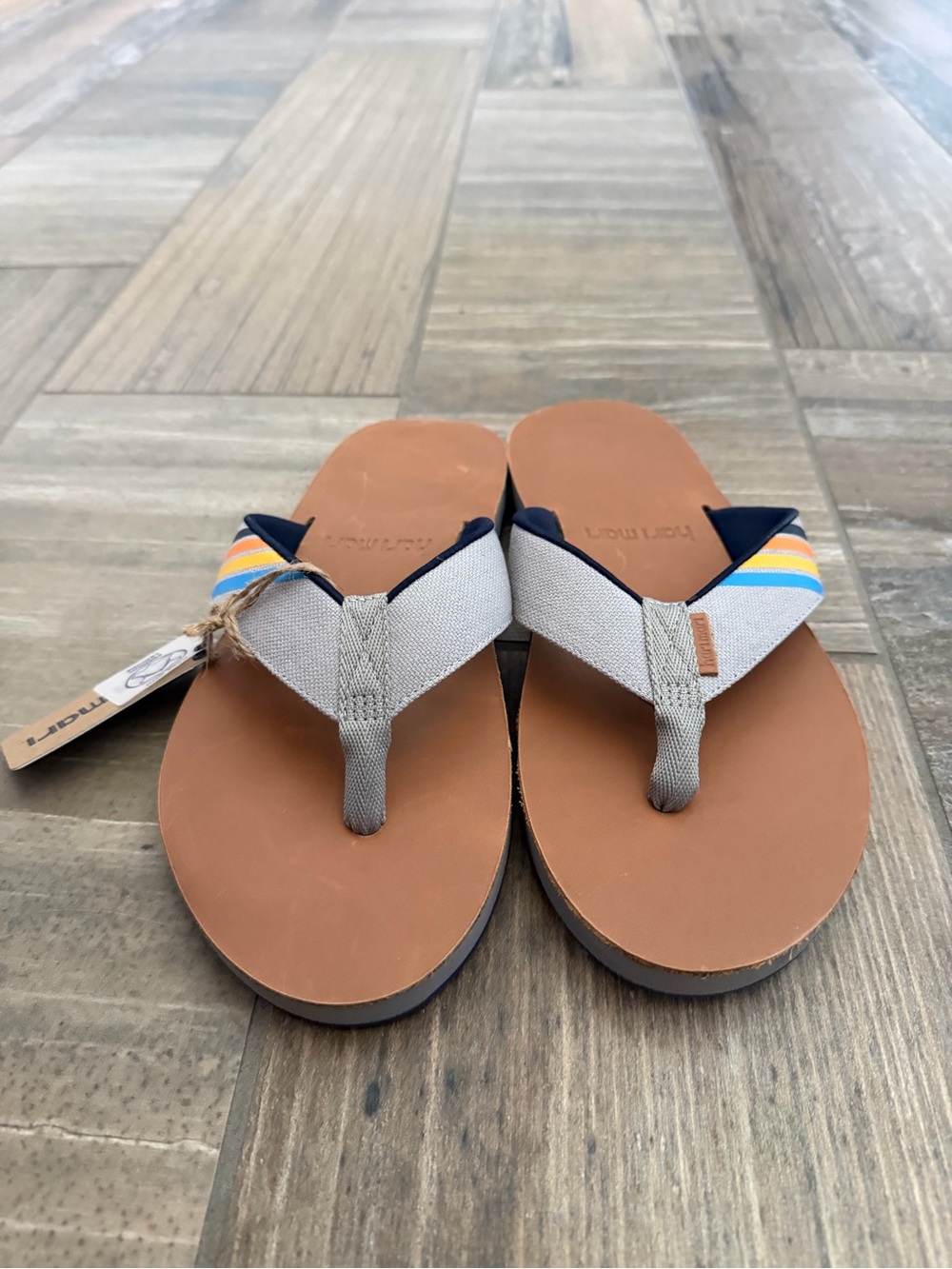 Hari Mari Men's Del Mar flip flops size 10 - Picture 3 of 9
